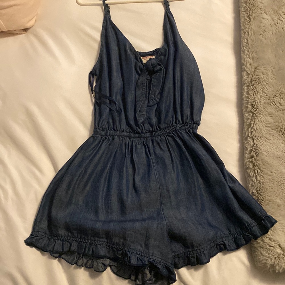 Denim romper